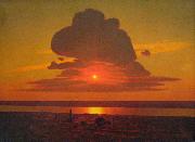 Arkhip Kuinji Red sunset on the Dnieper oil painting artist
